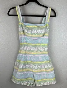 Vintage 1950s Rose Marie Reid Romper Playsuit Swimsuit Small Pastel Multicolor