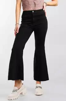Free People Youthquake Flare Stretch Cropped Jeans Size 29