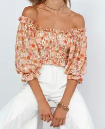 Off the Shoulder Crop Top