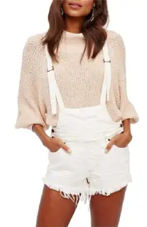 FREE PEOPLE strappy denim shortalls 