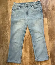 Old Navy Light Denim Kicker Boot-Cut Mid-rise jeans Women size 12 tall