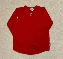 Philadelphia Phillies Majestic Therma Base Thermal Fleece Sweater, Med