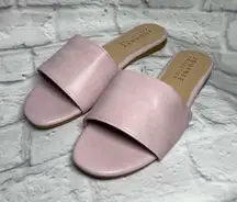 Journee Collection Women's Soft Pink Slide Sandals