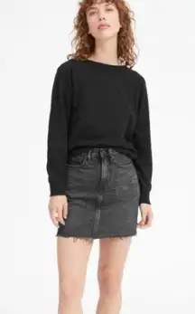 Everlane black The denim skirt