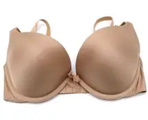 b.tempt'd Womens 34DD Double Drama Balconette Bra Beige Lace Push Up Padded