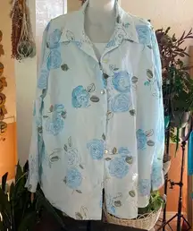 Blair Boutique Powder Blue 2 Piece Blouse Set