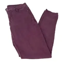 Maurices Skinny Jeans Burgundy Size Large