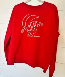 Glossier Sweatshirt Womens Pullover Limited Edition G Pal Logo Crew Neck Red XL