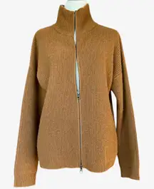 Magaschoni 100% Cashmere Brown Sweater Cardigan  Sz S