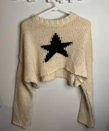 Edikted Star Sweater Cropped
