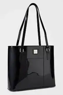 DOONEY & BOURKE Lexington Bag in Black Patent Shopper Tote Bag