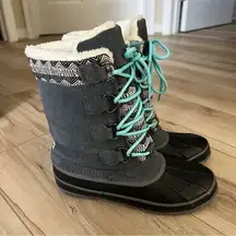 Khombu Vail Winter boho snow Boots Size 7