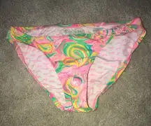 Lilly Pulitzer Flamingo Print XS Bikini Bottoms Bottom