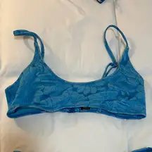 Triangl Blue Bikini Top
