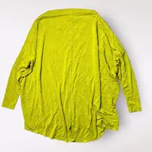 Bryn Walker Dimitri Boat Neck Green Lagenlook Tunic‎ Top Size XXS