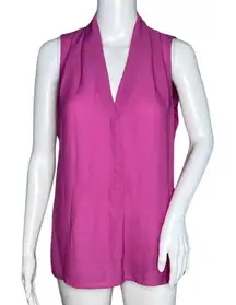 Rose & Olive Shirt Women Small Purple Blouse‎ Casual Business Office Versatile