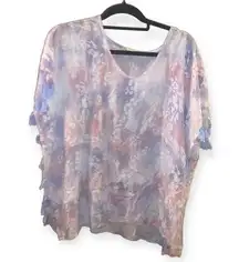 Surf Gypsy Tie Dye Printed Tassel Cover Up