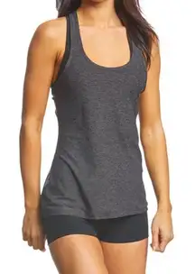Beyond Yoga Travel Lightweight Racerback Tank Top Gray Medium