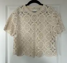 Abercrombie & Fitch Cream Lace Blouse