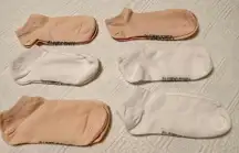 Women's Vince Camuto no show socks NWOT - 6 pairs - 3 pink, 3 white. Perfect. New without tags. These sit right below ankle. Thin and lightweight. Smoke free home. Set 2