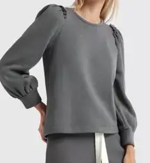 G. Label by Goop Torres Puff Sleeve Sweatshirt in grey