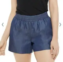 Apt.9 Women's  Challis Soft Shorts, XXL Blue Pull On Pockets comfy Waist NWT