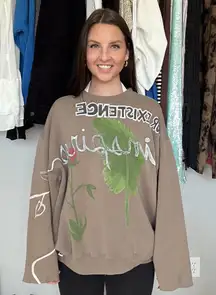 Russell Athletic Brown Graphic Sweatshirt