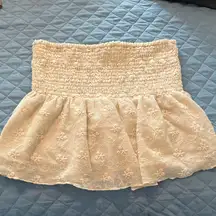 Elegant Cream Lace Tube Top