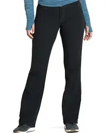 Kuhl Strattus Pants Ripstop Relaxed Wicking Zip Pockets Stretch Black 6R