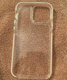 Clear iPhone 13 Pro Max case.