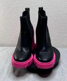 Sorel Women's Brex Heel Chelsea Boots Pink Black Size 6