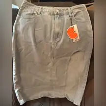 Cider Washed Denim Skirt