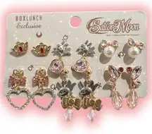Sailor Moon Sailor Scout  Hearts and Bows Earring Set