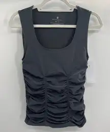 Scrunch Top Small Gray Tank Top Activewear Yoga Athletic nwt