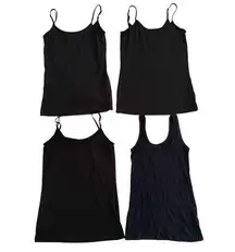 Lot of 4 Cami Tank Tops Time And Tru So Clothing Wide Strap