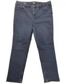 Liz Claiborne‎ Jeans Womens 20W Original Fit Tapered Leg Blue Med Wash Stretch