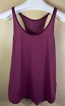 Lululemon Women's Racerback Tank Top Size‎ 8 Heathered Cranberry Yoga Activewear