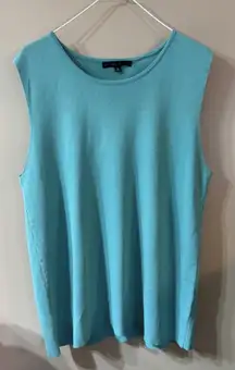 Preston & York Sleeveless Turquoise Top NWT Women’s XL Bungalow Bash Color
