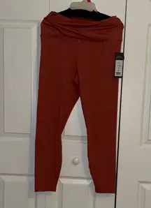 Yogalicious WOMENS Dusty Cedar xl hi waist ankle length Leggings NWT