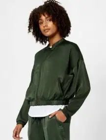 Sweaty Betty Green Bomber Jacket Size Small