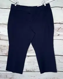Lane Bryant NWT Size 20 Navy Blue Mid Rise The Allie Skinny Crop Pants
