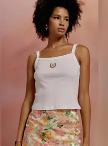 NWT‎ Daydreamer Metallic Horse Shoe Sporty Tank Bleach White Western XL Beyoncé