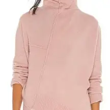 ALLSAINTS Pink Lock Roll Neck Asymmetrical Hem Sweater Womens M