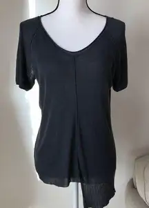 Alexander Wang Asymmetrical Dark Grey Top