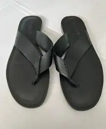 Madewell The Boardwalk Leather Flip Flops Thong Sandals