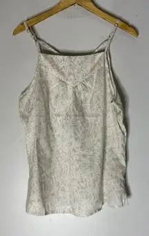 NWT Prana Zandra Tank Top Blouse Cream‎ Tan Size Large