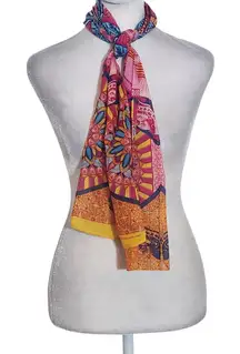Warriors in Pink Breast Cancer Colorful Print Scarf