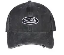 Von Dutch NWT!  Distressed Charcoal Dad Hat (Unisex) - One Size