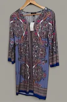Melissa Paige Bon Voyage Bluebill Shift Dress Size Small NWT