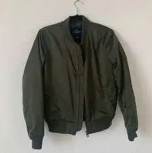 Army Green Bomber Jacket